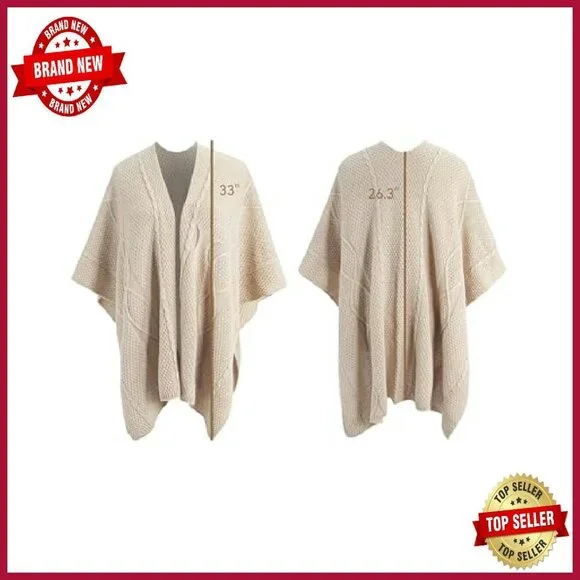 Lightweight Knitted Shawl Wrap for Travel Office Spring Wear - Picture 6 of 8